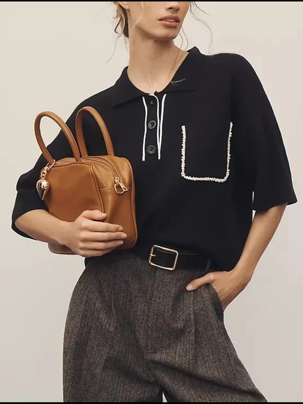 Eliott Embellished-Pocket Polo Shirt